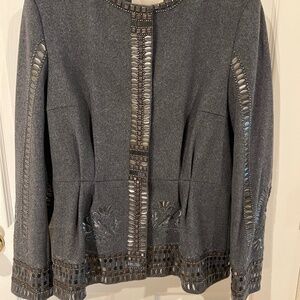 H&M COLLECTIONS FITTED EMBELLISHED BLAZER